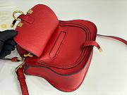 Chloé Red Marcie Double Carry Leather Shoulder Bag Size 21 x 16 x 8 cm - 3