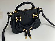 Chloé Black Marcie Double Carry Leather Shoulder Bag Size 21 x 16 x 8 cm - 6