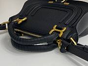 Chloé Black Marcie Double Carry Leather Shoulder Bag Size 21 x 16 x 8 cm - 2