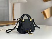 Chloé Black Marcie Double Carry Leather Shoulder Bag Size 21 x 16 x 8 cm - 4