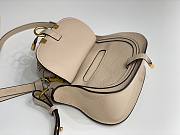 Chloé Beige Marcie Double Carry Leather Shoulder Bag Size 21 x 16 x 8 cm - 2