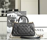 Chanel Coco Handle Bag Black Size 14 x 24 x 10 cm - 4