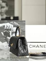 Chanel Coco Handle Bag Black Size 14 x 24 x 10 cm - 6
