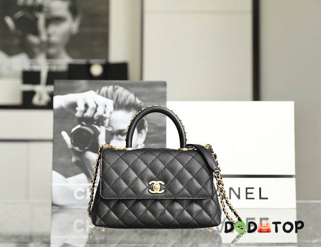 Chanel Coco Handle Bag Black Size 14 x 24 x 10 cm - 1