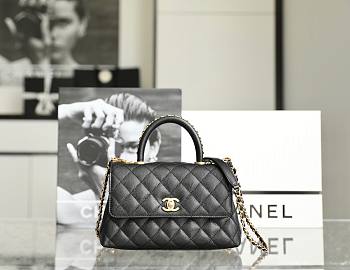 Chanel Coco Handle Bag Black Size 14 x 24 x 10 cm