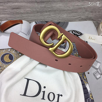 Dior Belt Pink 3.0 cm