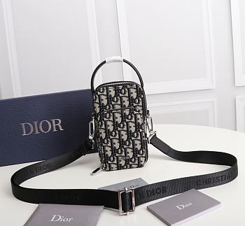 Dior Micro Rider Oblique Jacquard Size 10 x 17 x 5 cm