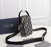 Dior Micro Rider Oblique Jacquard Size 10 x 17 x 5 cm - 3