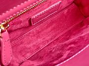 Lady Dior Mini Bag Rose Patent Gold Hardware Size 17 x 15 x 7 cm - 6