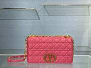 Dior Caro Bag Soft Cannage Calfskin Rose Size 28 x 17 x 9 cm - 1