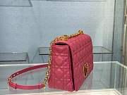 Dior Caro Bag Soft Cannage Calfskin Rose Size 28 x 17 x 9 cm - 5