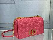 Dior Caro Bag Soft Cannage Calfskin Rose Size 28 x 17 x 9 cm - 2