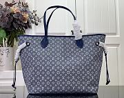 Louis Vuitton Monogram Idylle Neverfull MM Tote Bag Blue Size 32 x 29 x 17 cm - 1