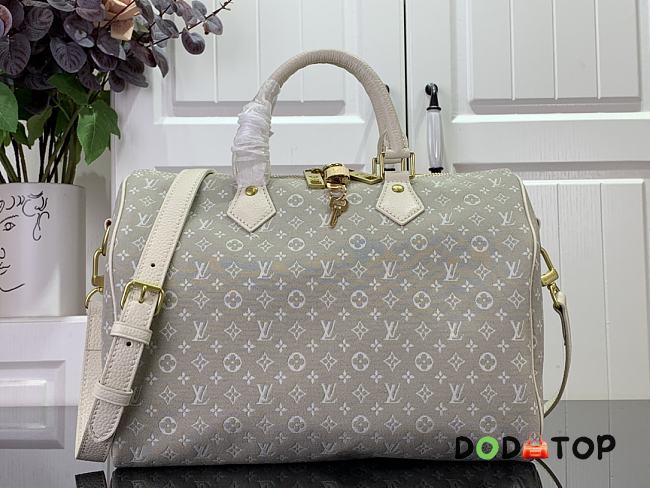 Louis Vuitton LV Speedy 30 Handbag White Size 30 x 21 x 17 cm - 1