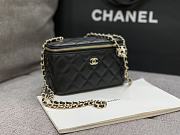 Chanel Lambskin Quilted Football Lipstick Pack Black Size 17 cm - 6