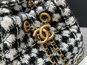 Chanel Wool Bucket Shoulder Handbag Size 20 × 18 × 13 cm - 5