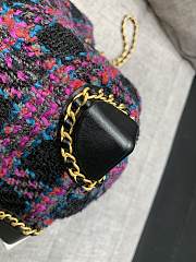 Chanel Wool Bucket Shoulder Handbag Pink Size 20 × 18 × 13 cm - 4