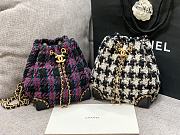 Chanel Wool Bucket Shoulder Handbag 01 Size 20 × 18 × 13 cm - 4
