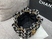 Chanel Wool Bucket Shoulder Handbag 01 Size 20 × 18 × 13 cm - 3