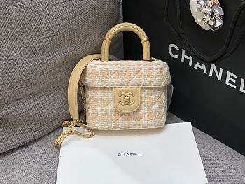 Chanel Handle Cosmetic Bag Size 12.5 x 15 x 8 cm