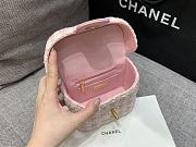 Chanel Handle Cosmetic Bag Pink Size 12.5 x 15 x 8 cm - 2