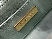 Chanel Handle Cosmetic Bag Green Size 12.5 x 15 x 8 cm - 6