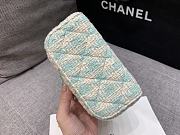 Chanel Handle Cosmetic Bag Green Size 12.5 x 15 x 8 cm - 4
