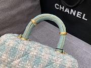 Chanel Handle Cosmetic Bag Green Size 12.5 x 15 x 8 cm - 3