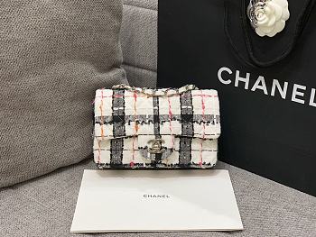 Chanel Tweed Flap Bag Size 20 cm