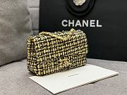 Chanel Tweed Flap Bag Yellow Size 20 cm - 6