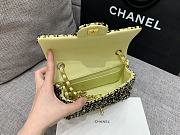 Chanel Tweed Flap Bag Yellow Size 20 cm - 2