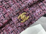 Chanel Tweed Flap Bag Pink Size 20 cm - 5