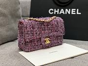 Chanel Tweed Flap Bag Pink Size 20 cm - 3