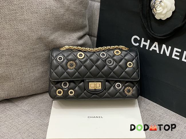 Chanel Lambskin Flap Bag Black Size 25 cm - 1