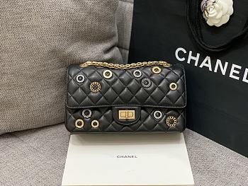 Chanel Lambskin Flap Bag Black Size 25 cm