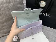 Chanel Lambskin Flap Bag Mix Purple Silver/Gold Hardware Size 25 cm - 6
