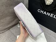 Chanel Lambskin Flap Bag Mix Purple Silver/Gold Hardware Size 25 cm - 3
