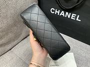 Chanel Lambskin Flap Bag Black Golden Ball Size 20 cm - 4