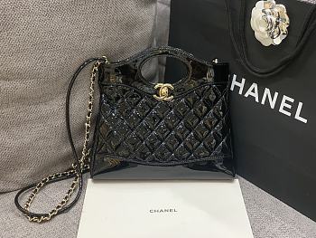 Chanel Patent Leather Black Size 22 x 23 x 5.5 cm