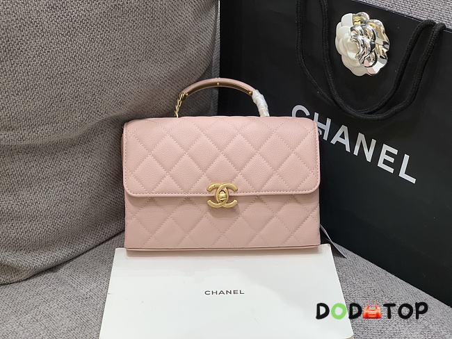 Chanel Caviar Handle Bag Pink Size 23 cm - 1