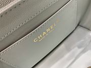 Chanel Caviar Handle Bag Light Green Size 23 cm - 6
