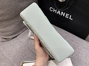 Chanel Caviar Handle Bag Light Green Size 23 cm - 5