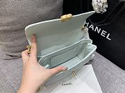 Chanel Caviar Handle Bag Light Green Size 23 cm - 3