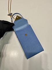 Prada Phone Bag 1BP050 Blue Size 10.5 x 18 x 3 cm - 4