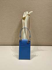 Prada Phone Bag 1BP050 Blue Size 10.5 x 18 x 3 cm - 2