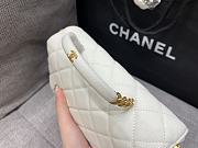 Chanel Caviar Handle Bag White Size 23 cm - 6