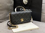 Chanel Caviar Handle Bag Black Size 23 cm - 3