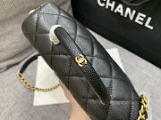 Chanel Caviar Handle Bag Black Size 23 cm - 5