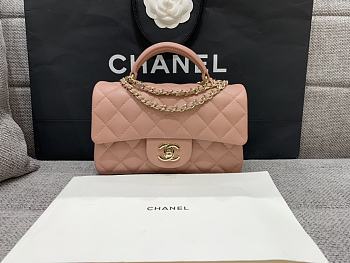 Chanel Mini Cf Handle Light Gold Hardware Pink Size 20 x 6 x 13 cm