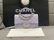 Chanel Mini Cf Handle Light Gold Hardware Purple Size 20 x 6 x 13 cm - 1